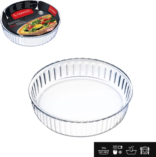 Glazen hittebestendige bakvorm 26 cm TERMISIL