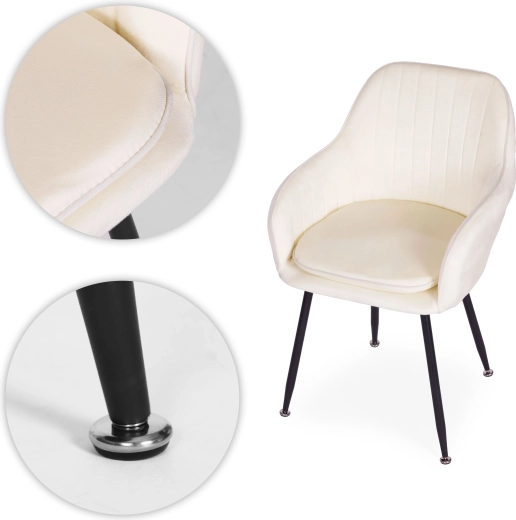 Stabile Stahlbeine mit Bodenschutz