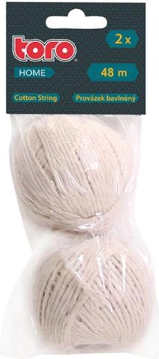 Cotton Twine TORO, white, 48 m, 2 pcs