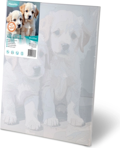 Pre-printed canvas on a frame – start painting right away