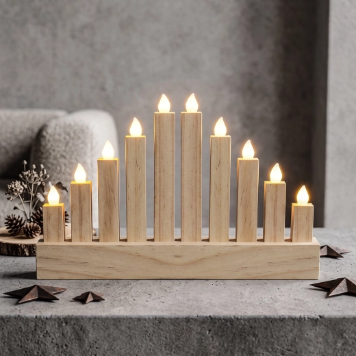Natural wooden decoration