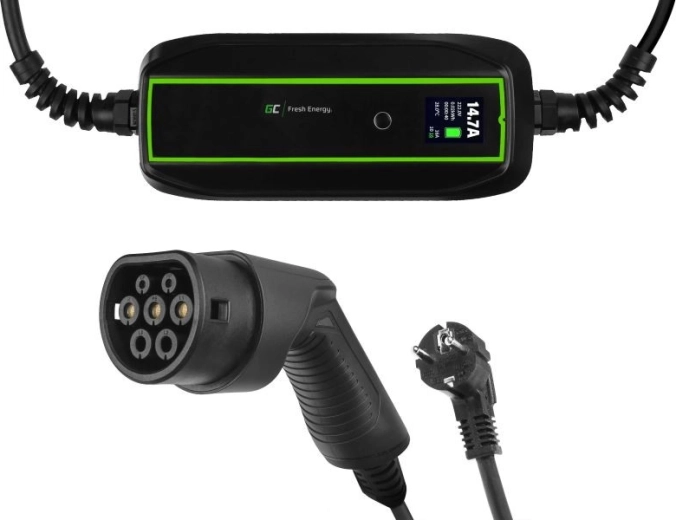 Green Cell mobile Ladestation für Elektroautos 3,6 kW Schuko – Typ 2