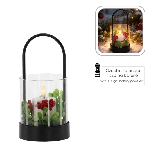 Warmweißes LED-Licht mit 3D-Flamme