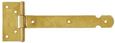 Gate hinge 100 × 25 × 1.5 mm, yellow zinc-plated