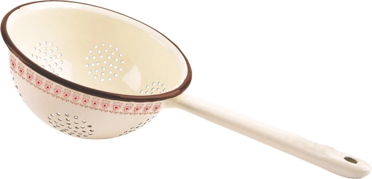 Emailliertes Küchensieb TONCA beige 20 cm