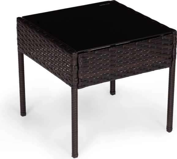 Table with tempered glass