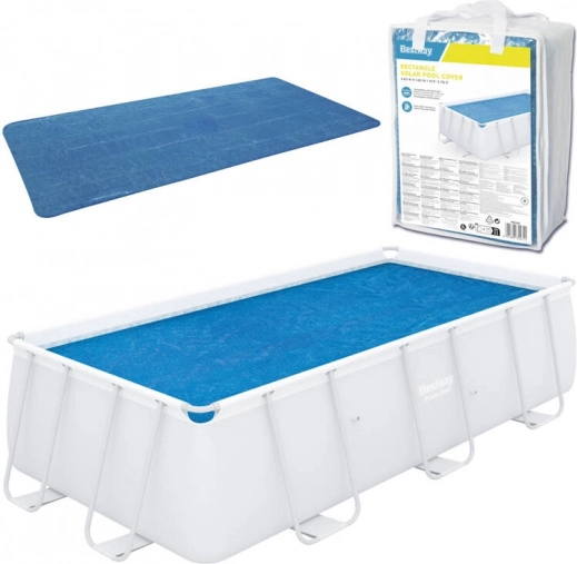 Solarschutzhülle für Pool BESTWAY für rechteckige Pools 3,80 × 1,80 m