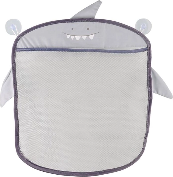 Hanging bathroom organizer for toys – Gray