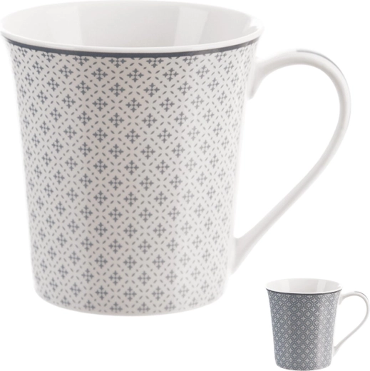 Porcelain mug with design, 0.4 l (mix)