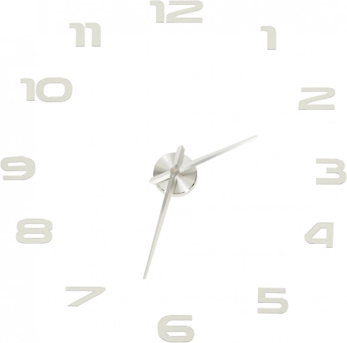 horloge murale autocollante 3D effet miroir DIY, grande 80–120 cm