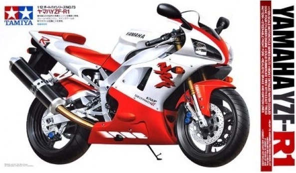 Plastic modelmotor YAMAHA YZF-R1 om te lijmen en te verven