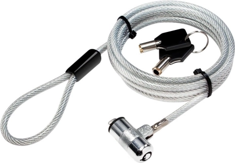 Câble de sécurité, clé, 1,8 m pour ultrabook