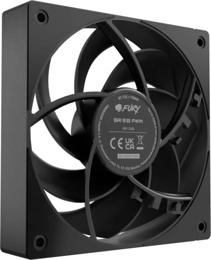 Ventilator Fury Sai S12 PWM schwarz