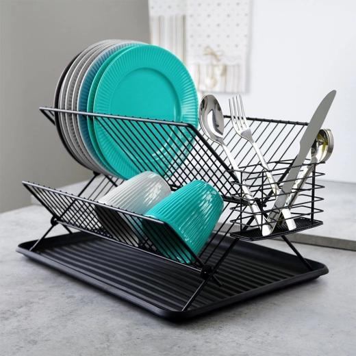 Removable drip tray and dry countertop