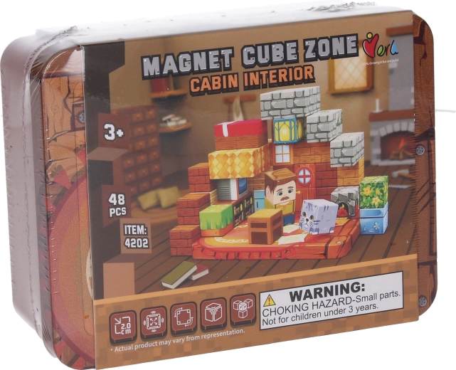 Bouwset Magnet Cube Zone cabin interior 48 onderdelen