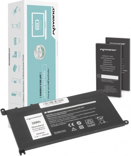 Movano batterij voor Dell laptop WDX0R 3400 mAh (39 Wh)