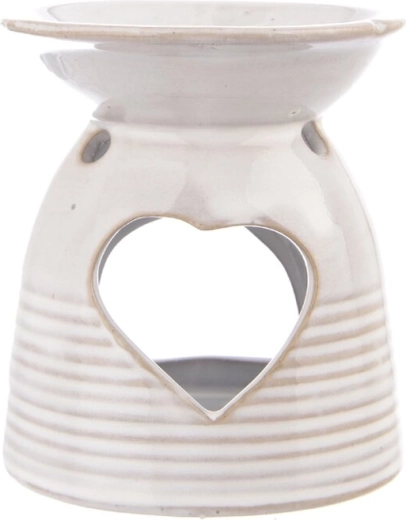 Ceramic heart aroma lamp – grey