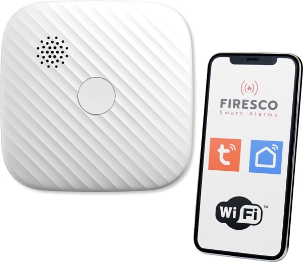 Firesco smarter Wi‑Fi‑Rauchmelder für Tuya / Smart Life