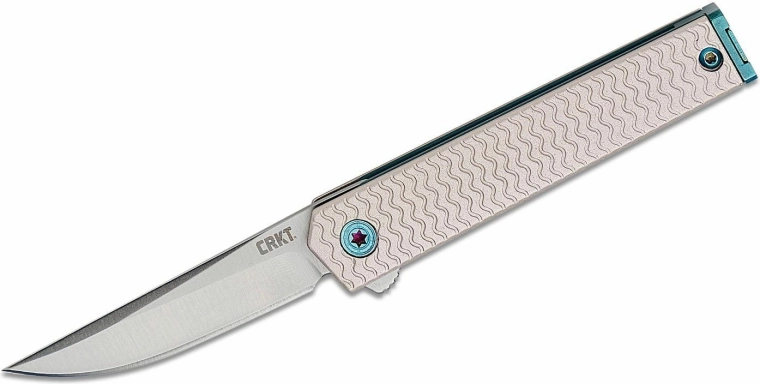CRKT CEO microflipper opvouwbaar zakmes drop point 6 cm, aluminium