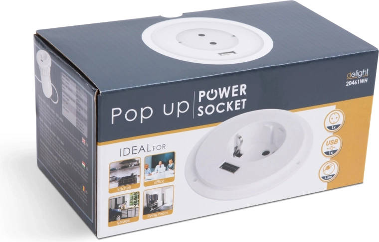 Stopcontact en USB-poort in één