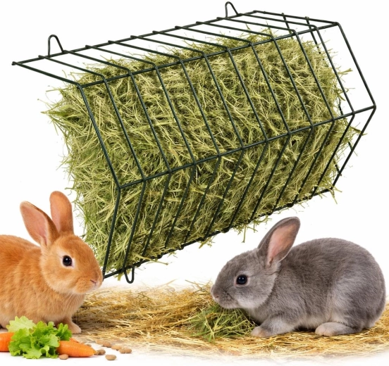 Schoon en toegankelijk hooi voor konijnen