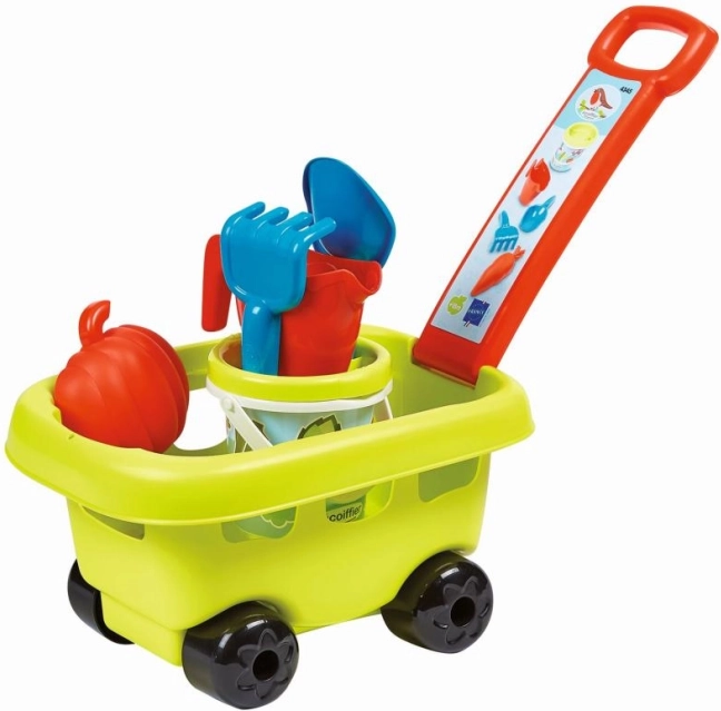 Children’s garden cart with bucket and accessories