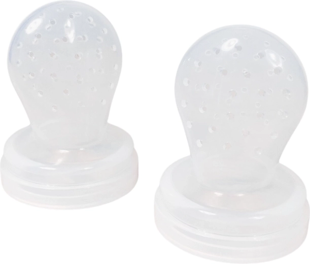 Nuuroo Lauge Ersatz-Sauger für Beißring, 2 Stk., transparent, 6m+