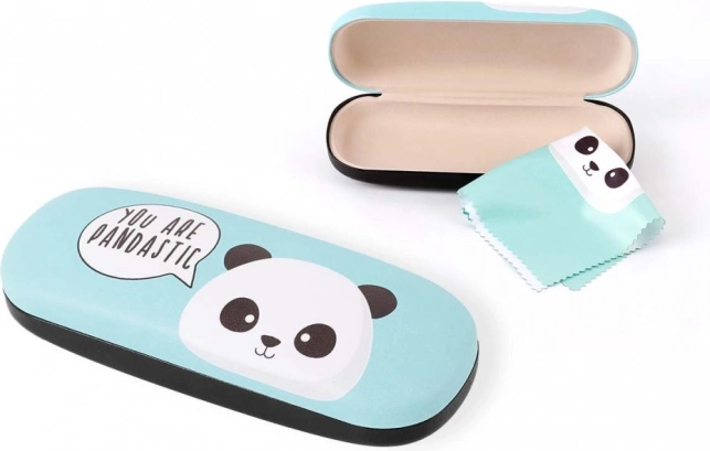 Étui à lunettes avec motif panda