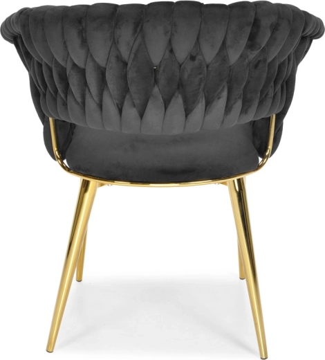 Gold metal legs and stable construction