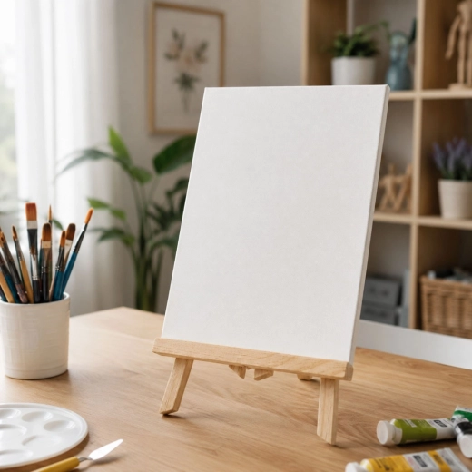 12 canvases + brushes and a palette knife for various techniques