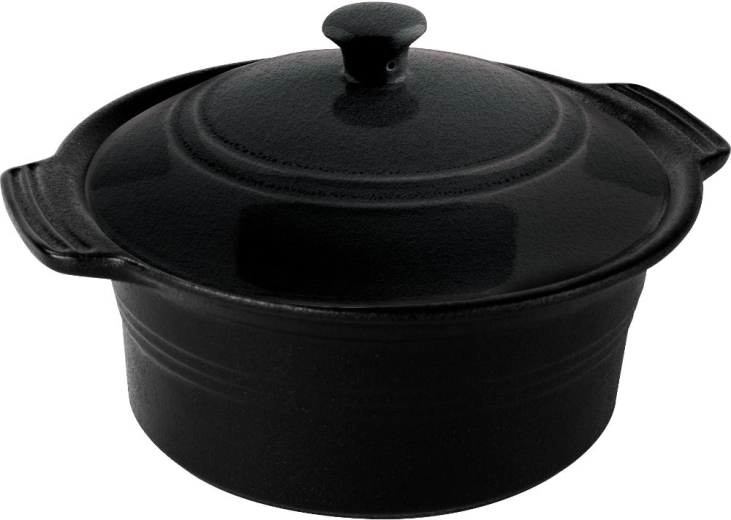Marmite ronde à gratin Lamart Cera avec couvercle, 2,3 l