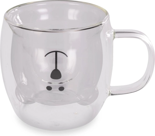 Lamart Bear double-wall glass set 250 ml, 2 pcs