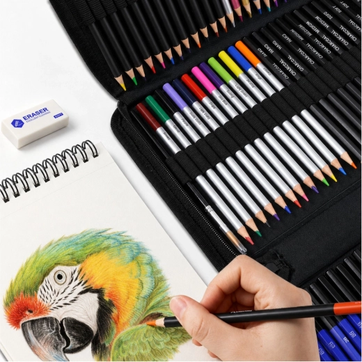 Draw right away – A5 sketchbook and accessories included