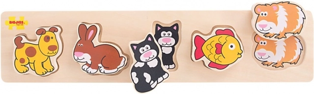 Wooden Insert Puzzle Domestic Animals BIGJIGS