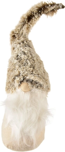 Lutin en peluche beige et blanc 60 cm