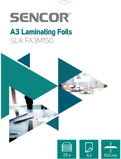 SENCOR lamineerhoezen A3, 150 micron, 25 stuks