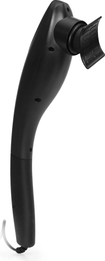 Ergonomic, non-slip handle