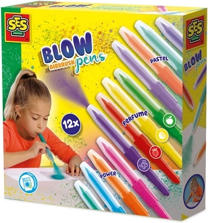 SES Creative blow markers airbrush 12 pcs