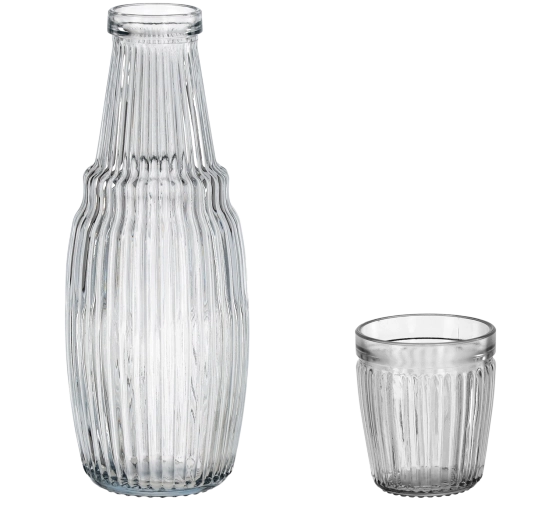Ensemble carafe et verre pour l’hydratation au quotidien