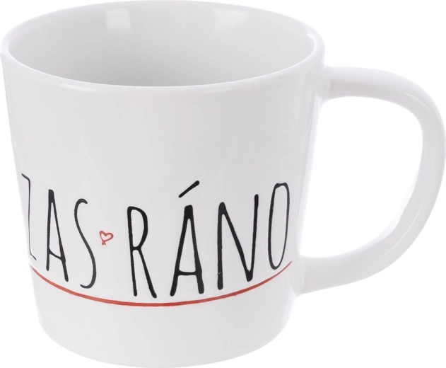 Ceramic mug ZAS‑RÁNO white 350 ml
