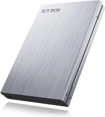 Boîtier externe ICY BOX en aluminium pour disque 2,5" SATA avec protection en écriture (USB 3.0 UASP)