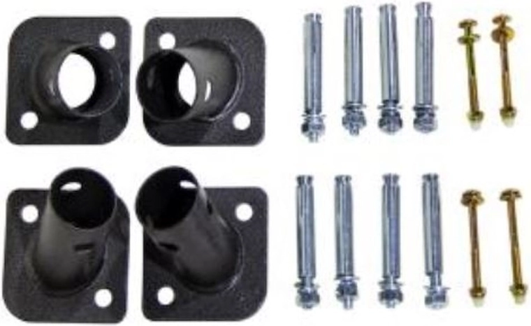 Complete montageset in de verpakking