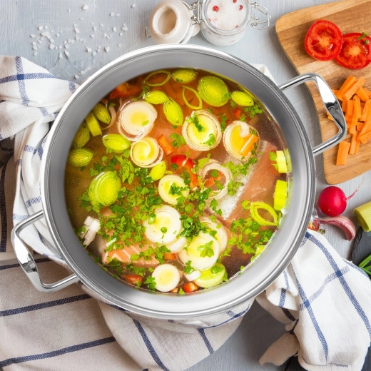 Großes Volumen zum Kochen größerer Mengen