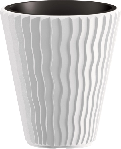 Sandy Planter with Insert 29.7 cm White