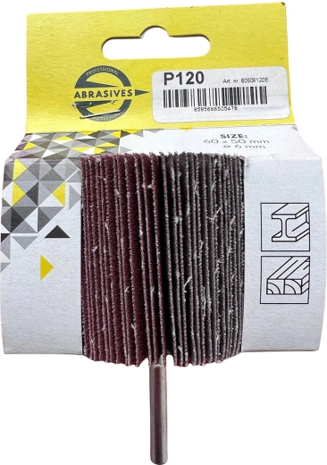 Lamellenschijf met stift 50 × 30 × 6 mm, korrel 60