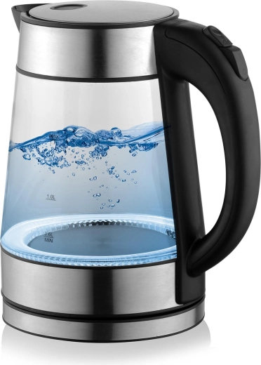 Transparent glass with LED illumination