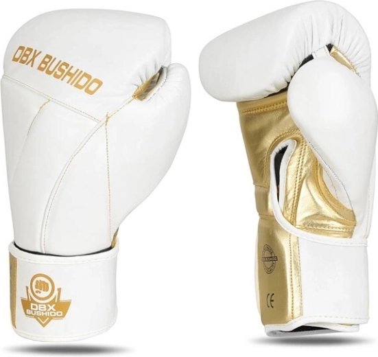 DBX Bushido natural leather boxing gloves with wrist protection – 8oz