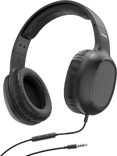 Hama Fun II casque filaire supra-auriculaire avec microphone, noir