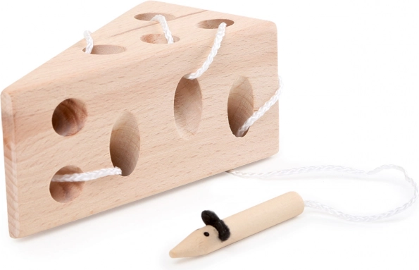 Houten rijgkaas met muis – Small Foot