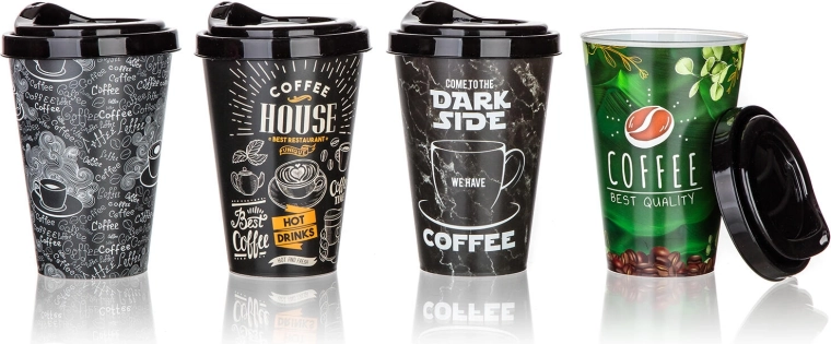 Stylish coffee-themed motifs